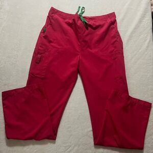 Carhartt Force Womens Tall XL Pink Scrub Pants C52110T Elastic Waist Stretch